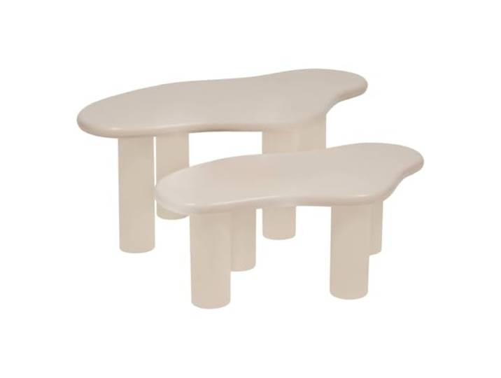 Atmosphera - 2er-Set couchtisch olao Elfenbein 100x60cm