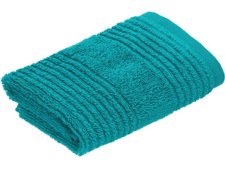 Waschlappen VOSSEN Tomorrow , oceanic, B:30cm L:30cm, Walkfrottier, Frottier, Handtücher, Waschlappen, mit Streifenstruktur