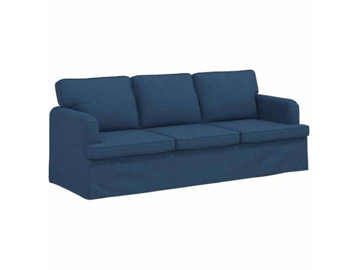 TEKGHUT Sofa Blau 201 x 80 x 85 cm Stoff Metallgestell, Stoffbezug, Kunststofffüße, Holzwerkstoff Armlehnen, atmungsaktiv, ergonomisch, modular, Wohnzimmer,