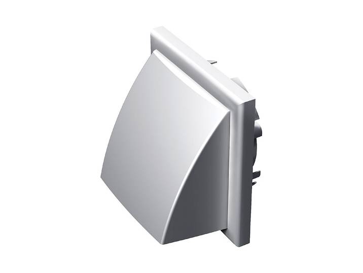 Merox Ablufthaube mit Rückstossventil Weiss ⌀ 10/12.5 cm
