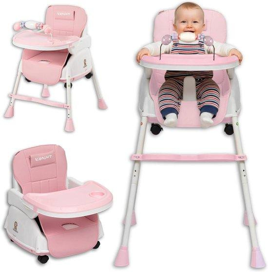 Twinky & Hoobie Publishing Kinderstoel 2-in-1 Groeistoel voor Eten en Spelen Inklapbaar en Verstelbaar voor Kinderen van 6 maanden tot 5 jaar