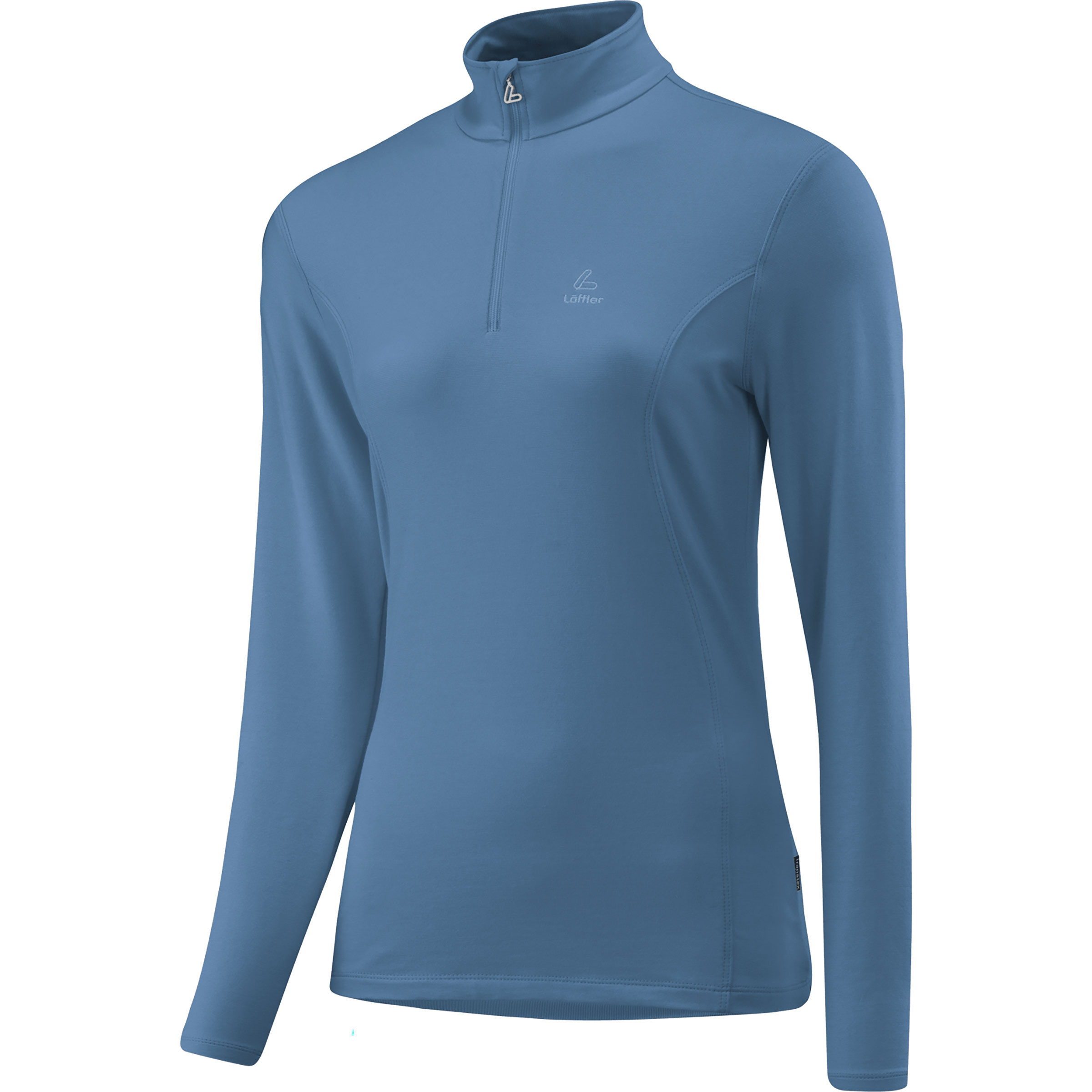 Löffler Basic Transtex Damen Longsleeves blau Größe S Trekking Elastisch