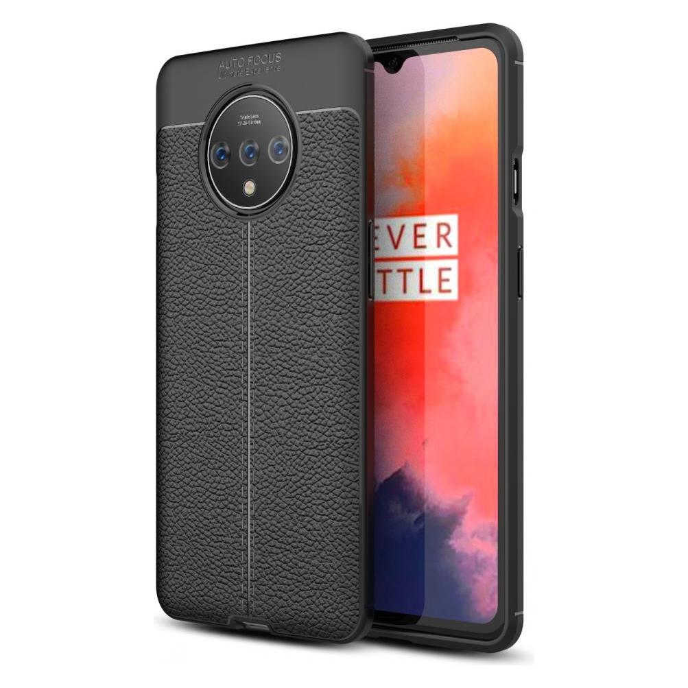 Screenguard OnePlus 7T Hülle Leather Design TPU Cover (OnePlus 7T) (00025601)