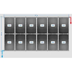 OKU Solarabsorber Pool-Solarheizung SET 24a - 12 Absorber