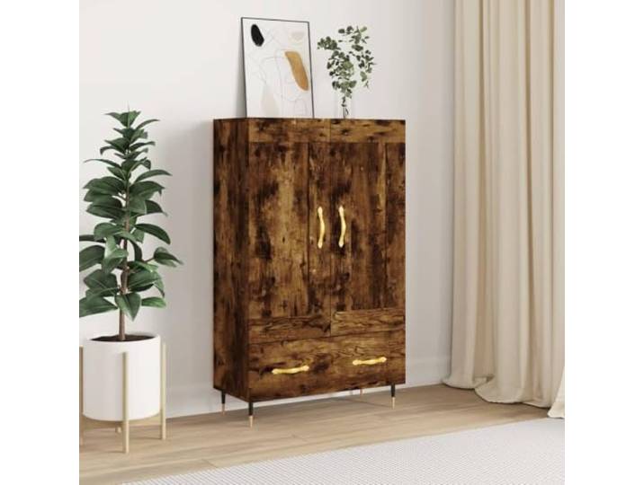 Modernes Sideboard aus Holzwerkstoff für Gute Organisation, Elegantes Highboard für die Wohnzimmereinrichtung, Highboard mit Präsentationsfläche für Deko und Pflanzen, stabiles
