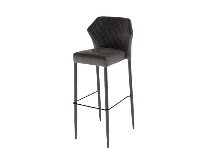 Natur24 Esszimmerstuhl Barhocker– Schwarz 2er Set