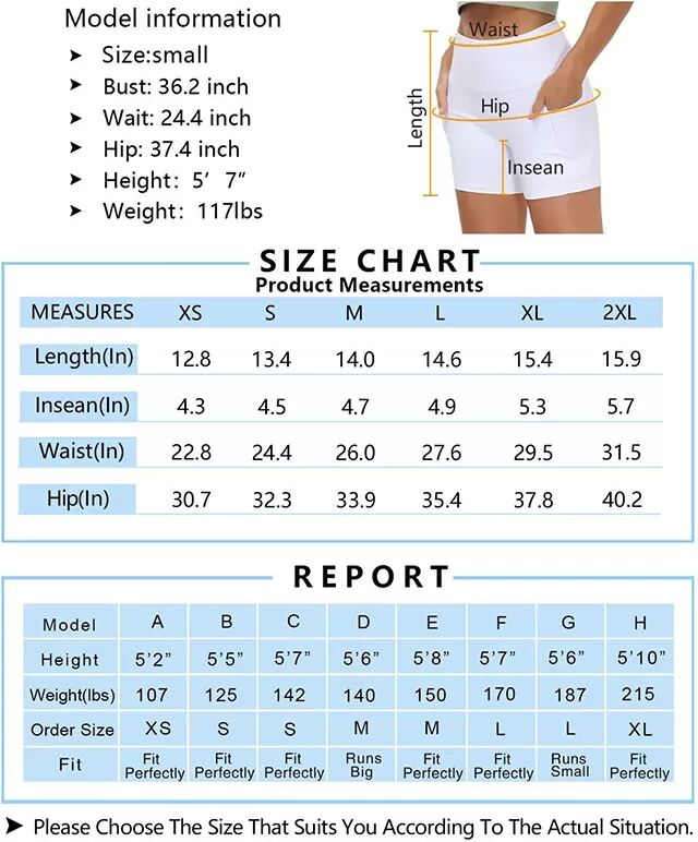 INF Kompressionsshorts - Perfekt für Yoga & Fitness L Weiß