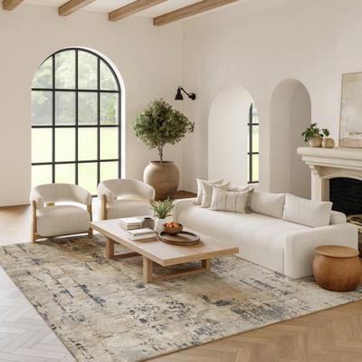 Nourison Concerto Modern Abstract Distressed Area Rug.