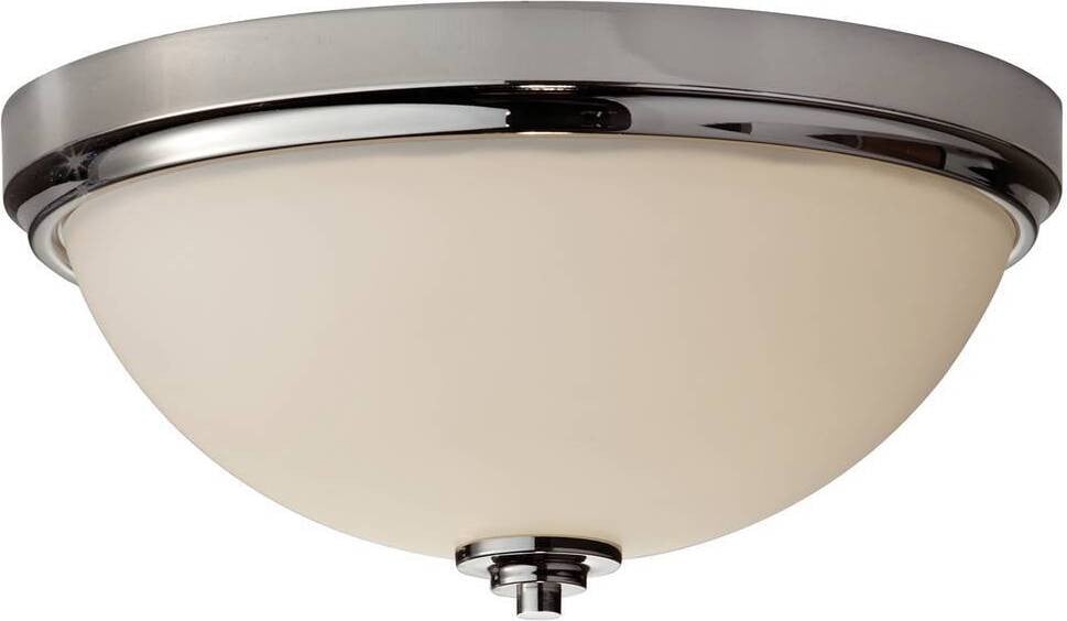 Elstead Lighting Malibu plafondlamp, gepolijst chroom, 2 x E27, IP44