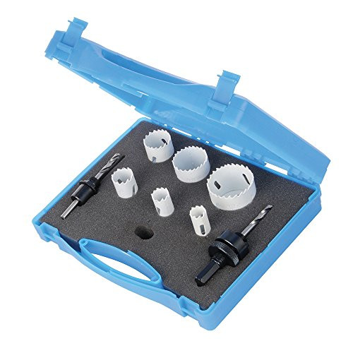 Silverline 9-delige bimetalen gatenzaag set voor elektriciens en loodgieters, 18-51 mm