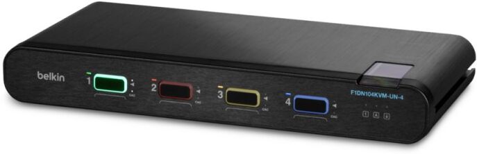 Belkin F1DN104KVM-UN-4 switch per keyboard-video-mouse (kvm) Nero