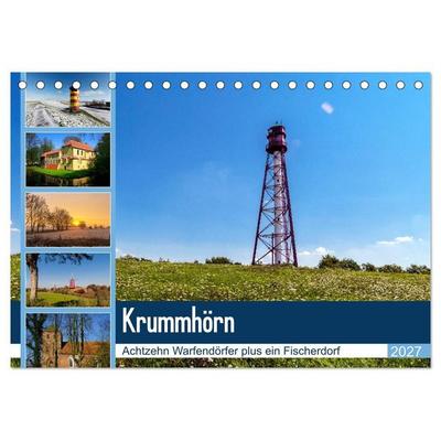 KRUMMHÖRN Achtzehn Warfendörfer plus ein Fischerdorf (Tischkalender 2027 DIN A5 quer), CALVENDO Monatskalender