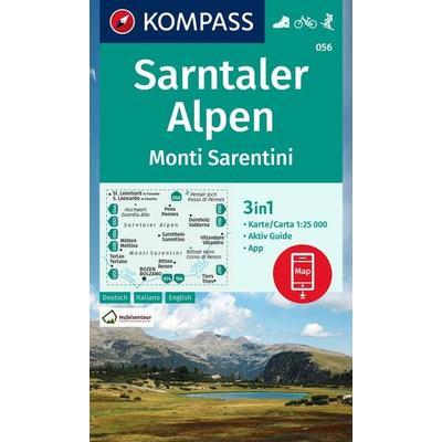 KOMPASS Wanderkarte 056 Sarntaler Alpen, Monti Sarentini 1:25.000, Sonstige von , KOMPASS Freytag & Berndt, 978-3-99121-477-9