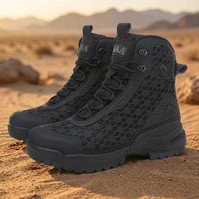 LightInthebox Men's Camouflage Tactical Combat Boots, Lightweight Lace-Up Non-Slip Outdoor Boots for Active Men, Hiking, Hunting and Desert Adventures