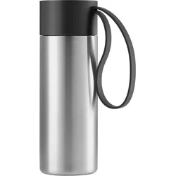 To Go Cup Thermobecher recycelt mit Griff Schwarz