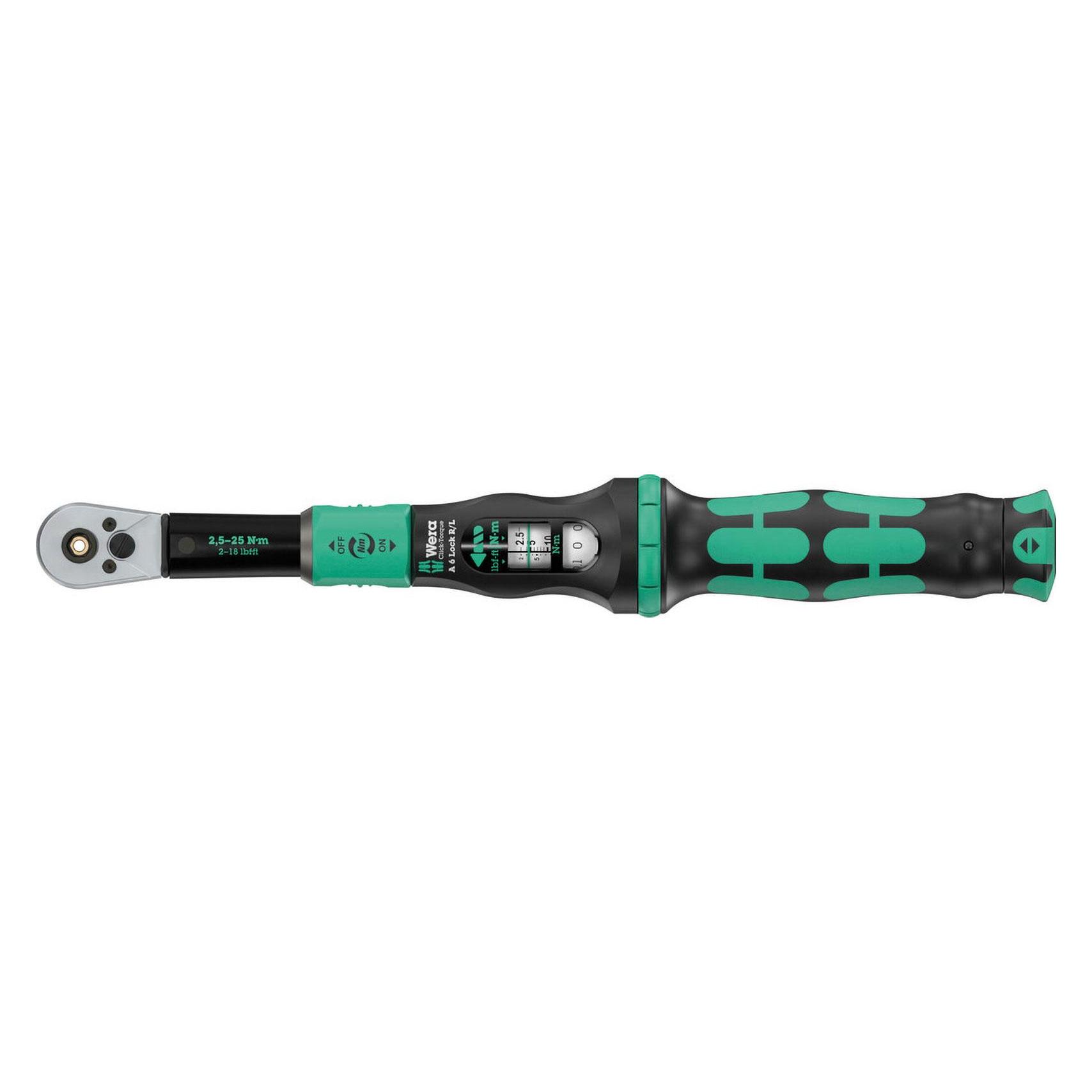 Wera Click-Torque Lock A6 R/L (1/4", 2.50 - 25 Nm) (05075694001)