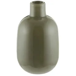 HOME STORY Vase   , grün , Glas , Maße (cm): B: 9 H: 15,5