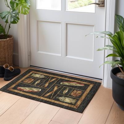 Addison Rugs Premium Washable Super Soft Fish Canoe Lodge Mayfield Rug