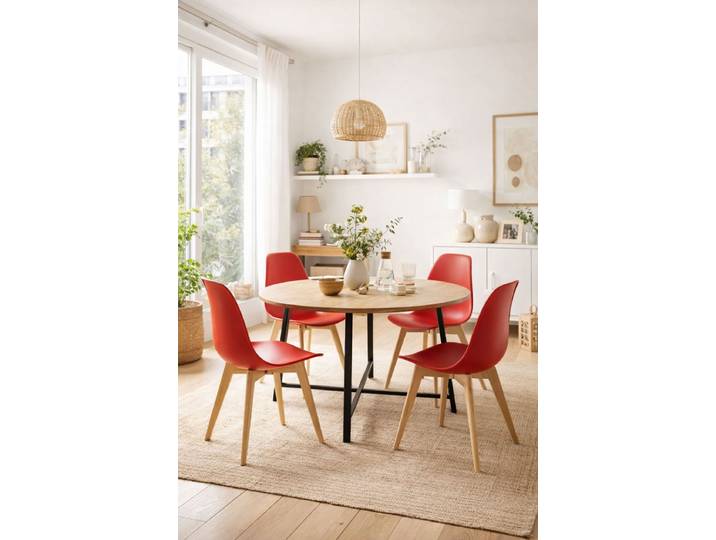 4er Set Kelen Stühle - Rot