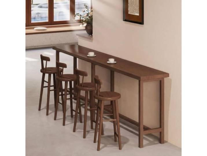 Bartisch Holz Stehtisch Bistrotisch Hochtisch Theke Küche Schmal Rechteckig Bartisch Holz Stehtisch Bistrotisch Hochtisch Theke Tresen Küche Wohnzimmer Esszimmer Schmal Rechteckig Klein Fußstütze