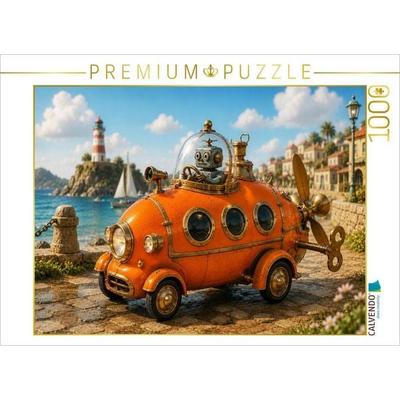 CALVENDO Puzzle Auf Kurs zum Leuchtturm | 1000 Teile Lege-Größe 64x48cm Foto-Puzzle für glückliche Stunden