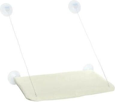 Uplift Essentials Sunny Window Mounted Cat Hammock & Safety Lounge cream White