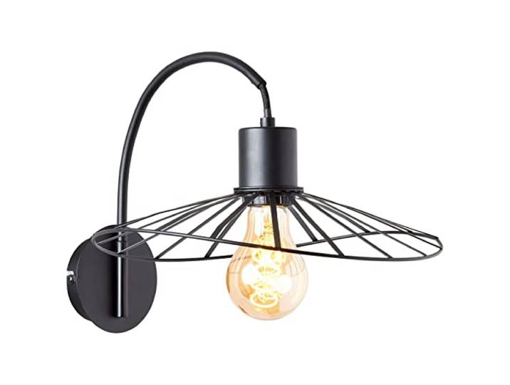 BRILLIANT Lampe, Leika Wandleuchte schwarz matt, 1x A60, E27, 52W, Für LED-Leuchtmittel geeignet