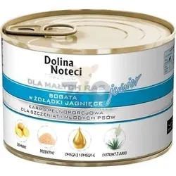 Dolina Noteci PREMIUM  für Hunde kleiner Rassen JUNIOR reich an Lammmägen 12x185 g