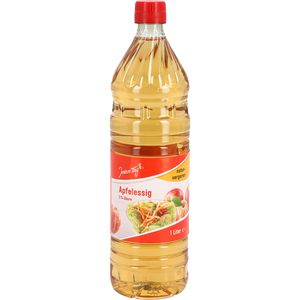 JedenTag Apfelessig 5% Säure, naturvergoren & klar, in der PET-Flasche, 1 Liter