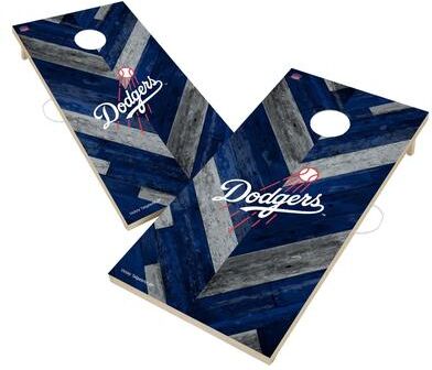 Skip's Garage Los Angeles Dodgers MLB Cornhole Board Set