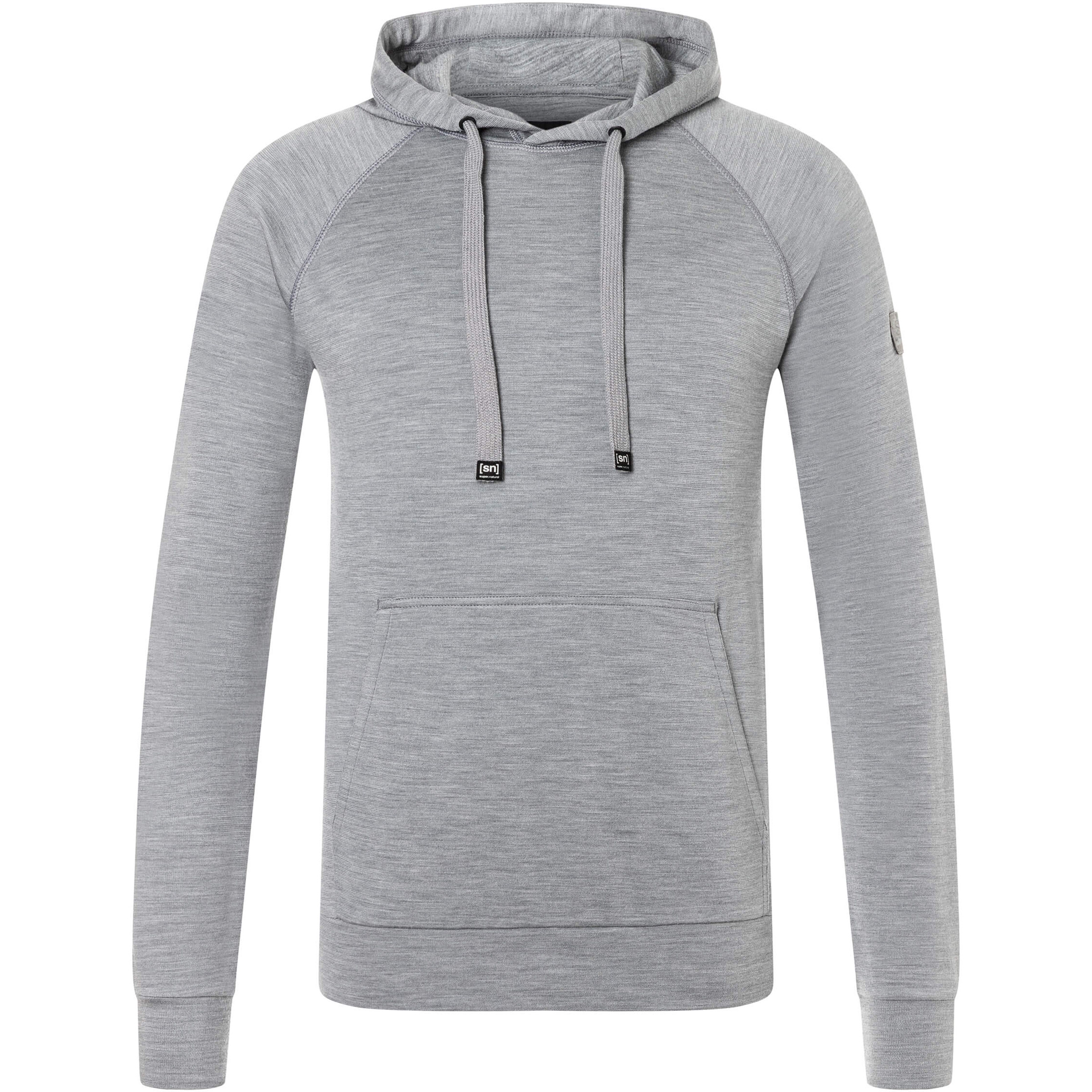 Super.Natural Favourite Herren Hoodies grau Größe S Trekking Hautfreundlich Merinowolle