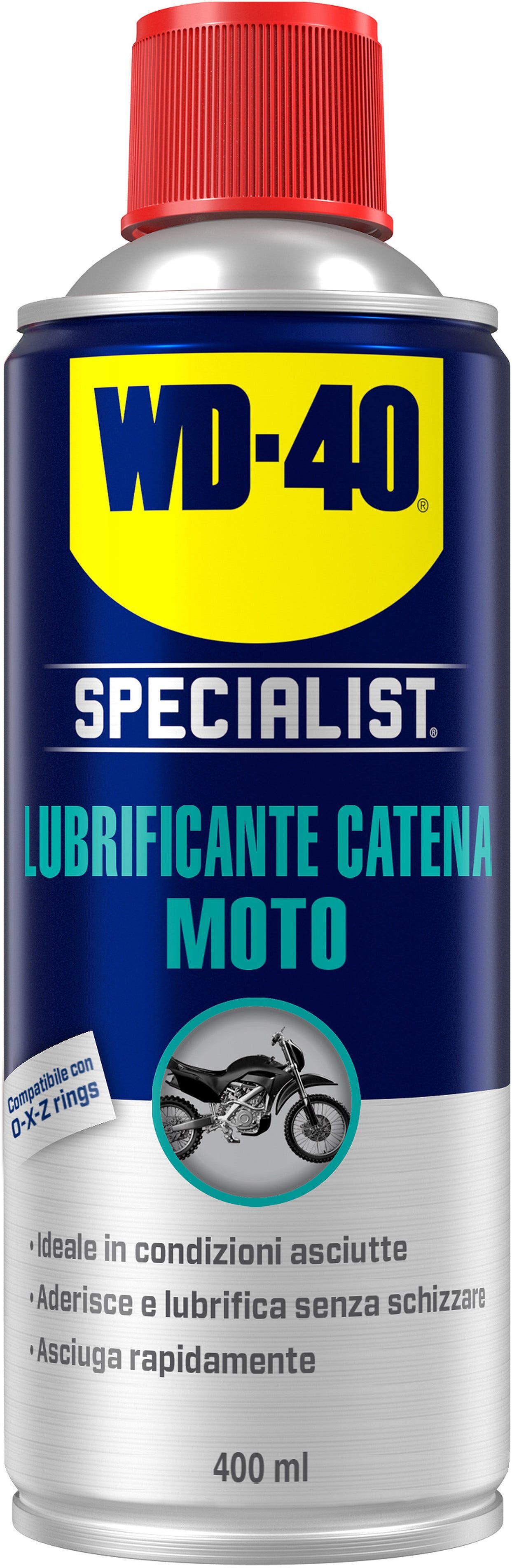 Western Digital LUBRIFICANTE CATENE SPRAY 400 ml WD40 CONDIZIONI ASCIUTTE SPECIALIST MOTO
