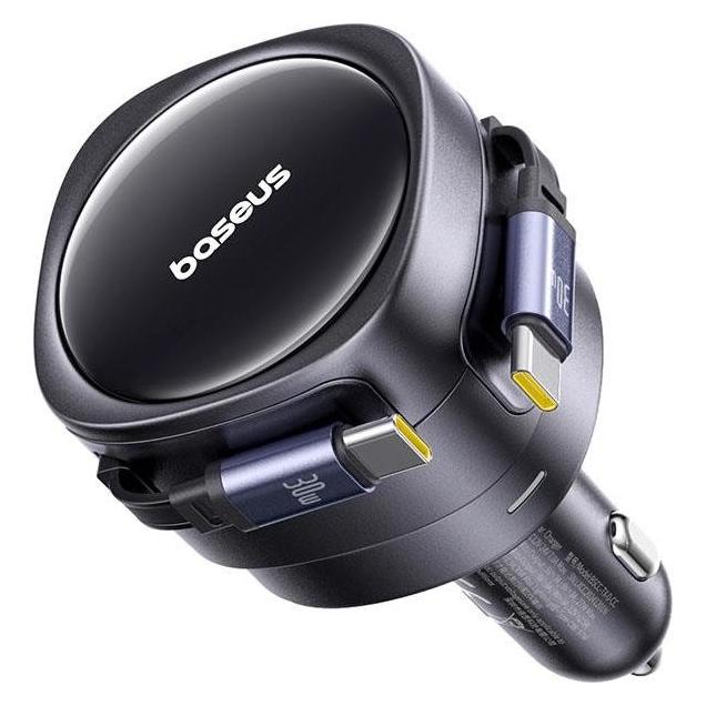 Baseus Enjoyment Max Car Charger C+C Cables 60W Cosmic Black (1533380691)
