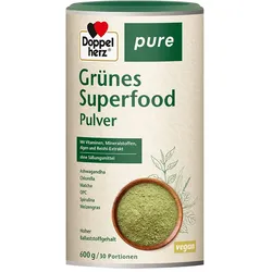 DOPPELHERZ Grünes Superfood pure Pulver 600 g