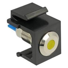 Delock Keystone Jack: LED gelb, 6V, flach (86462)