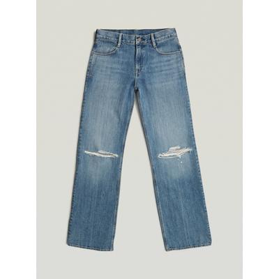 5-Pocket-Jeans G-STAR "Judee Loose Jeans", Damen, Gr. 24, Länge 32, blau (faded false bay destroyed), Obermaterial: 75% Baumwolle, 25% Baumwolle, Jeans 5-Pocket-Jeans