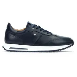 Martinelli für Herren. 1741-2930C Hanbury Sneaker aus Leder marineblau (45), Wohnung, Schnürsenkel, Lässig