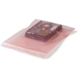 Transpak, Verpackungsmaterial, Druckverschlussbeutel antistatisch Masse 200x250mm Stärke 100μ rosa aminfreies LDPE (100 Stk.)