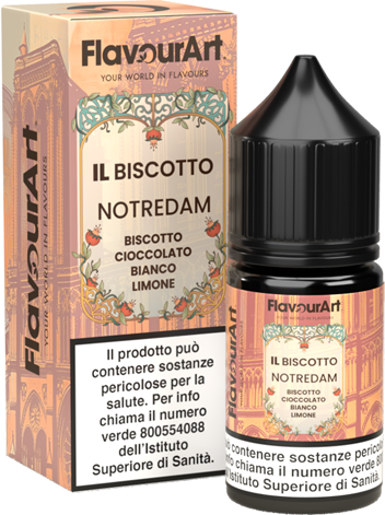 Flavourart Notredam Aroma Mini Shot 10ml Biscotto Cioccolato Bianco Limone