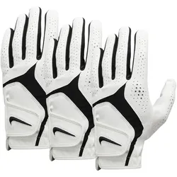 Nike Golf Handschuh Dura Feel - 3er Pack, weiss/schwarz