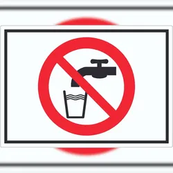 HB-Druck Kein Trinkwasser Symbol Aufkleber Nicht Trinken A1 (594x841mm)