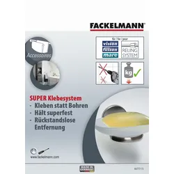 Fackelmann Klebesystem für Accessoire SBBtl, 86777 86777