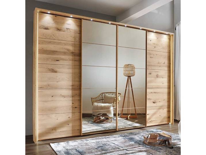 Pharao24 Kleiderschrank Meyden aus Massivholz