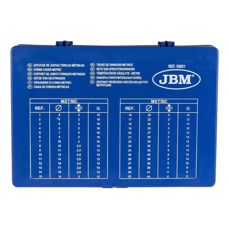 Boite de 386 joints toriques JBM HNBR