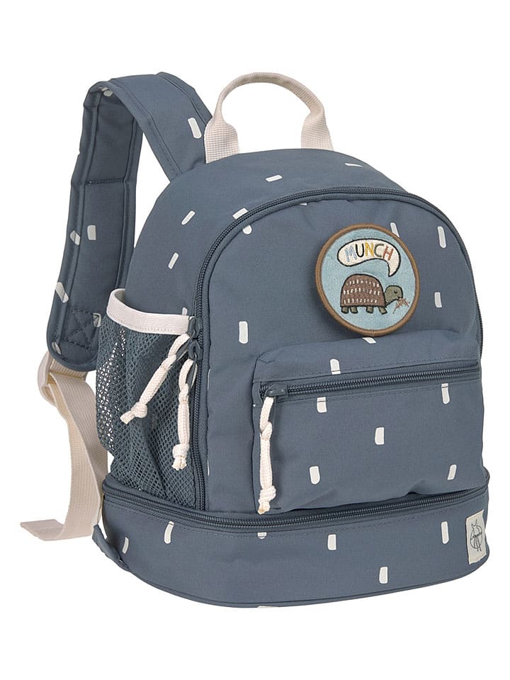 Lässig Rucksack "Happy Prints" in Dunkelblau - (B)24,5 x (H)27 x (T)15,5 cm - onesize