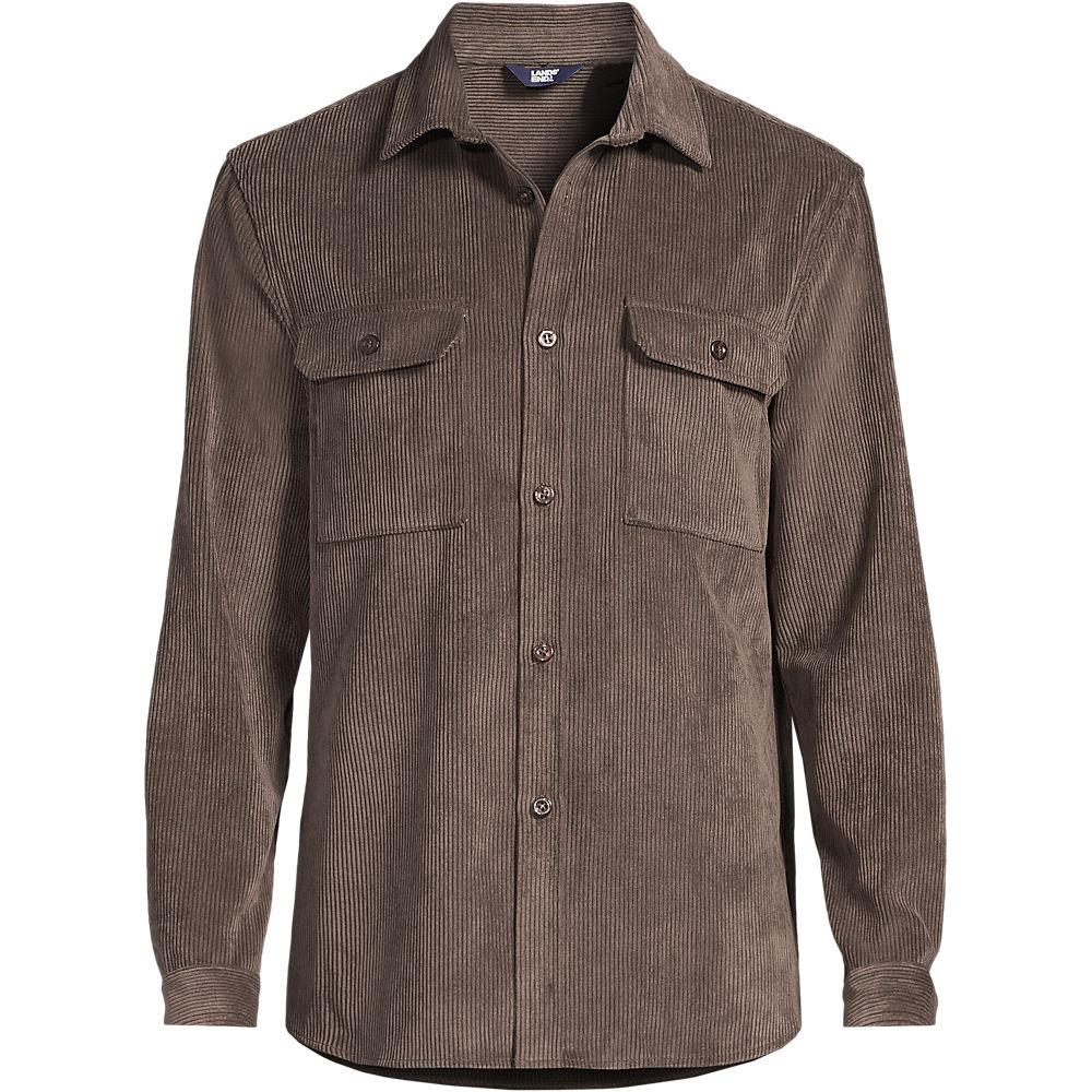 Cord-Hemd für Herren, Herren, size: regular, Braun, by Lands' End