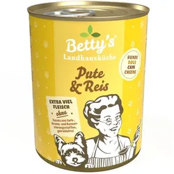 Bettys Landhausküche Hund Pute & Reis | 6x 400g