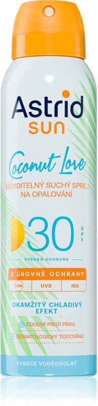 Astrid Sun Coconut Love spray solaire invisible SPF 30 haute protection solaire 150 ml
