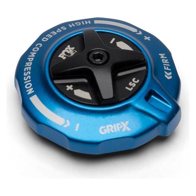 Fox Service Set: 2025 Grip X HSC / LSC Topcap Interface Parts, Blue Ano FK (58894245)