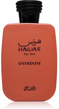 Rasasi Hawas Overdose Eau de Parfum para homens 100 ml. Hawas Overdose